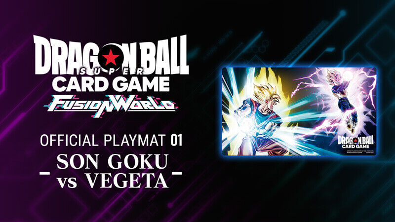 Dragon Ball Super Card Game: Fusion World – Official Playmat v1 - Son Goku vs Vegeta