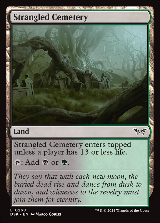 Strangled Cemetery 268 (Duskmourn: House of Horror)  - Foil