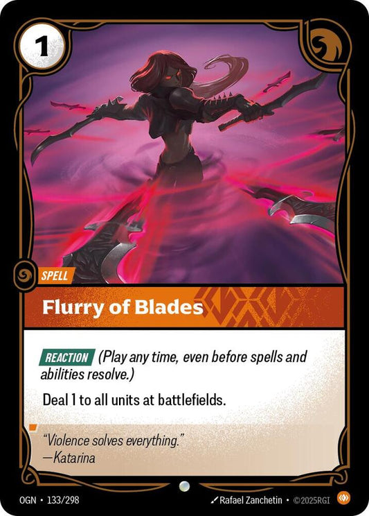 Flurry of Blades 133/298 (Origins)  - Foil