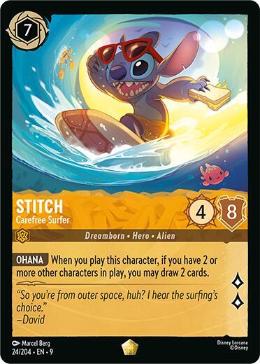 Stitch Carefree Surfer (Fabled)  - Cold Foil