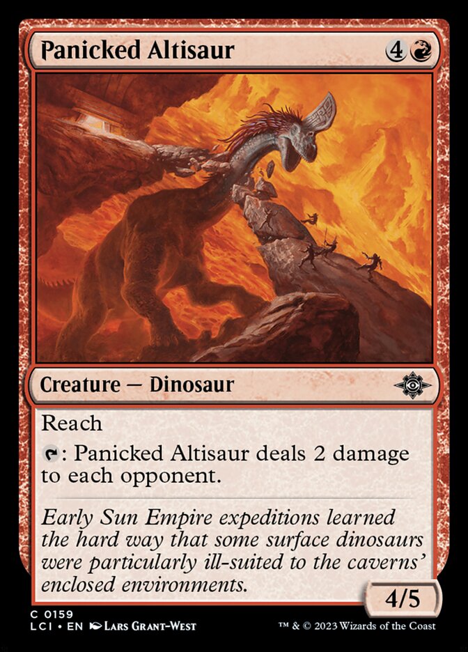 Panicked Altisaur 159/291 (The Lost Caverns of Ixalan) 