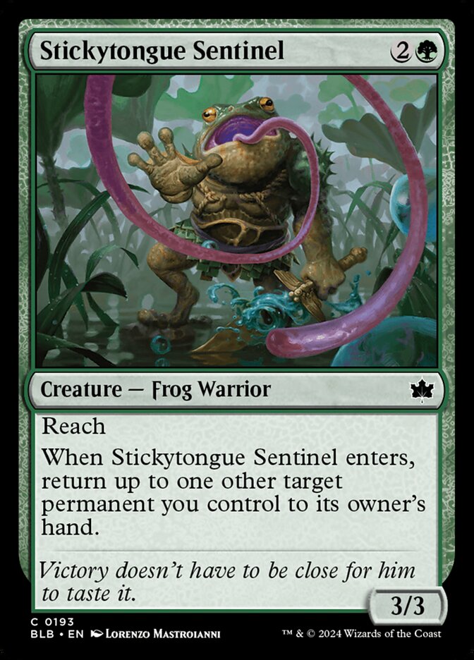 Stickytongue Sentinel 193 (Bloomburrow)  - Foil