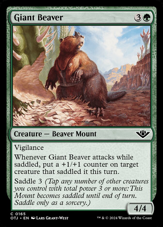 Giant Beaver 165/286 (Outlaws of Thunder Junction)  - Foil