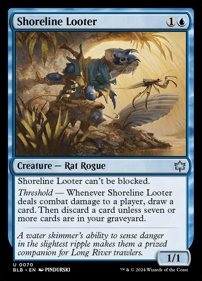 Shoreline Looter 70 (Bloomburrow)  - Foil