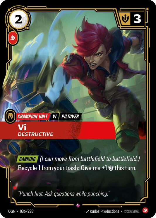 Vi - Destructive 036/298 (Origins)  - Foil