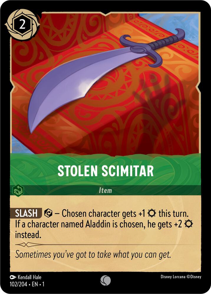 Stolen Scimitar (The First Chapter)  - Cold Foil