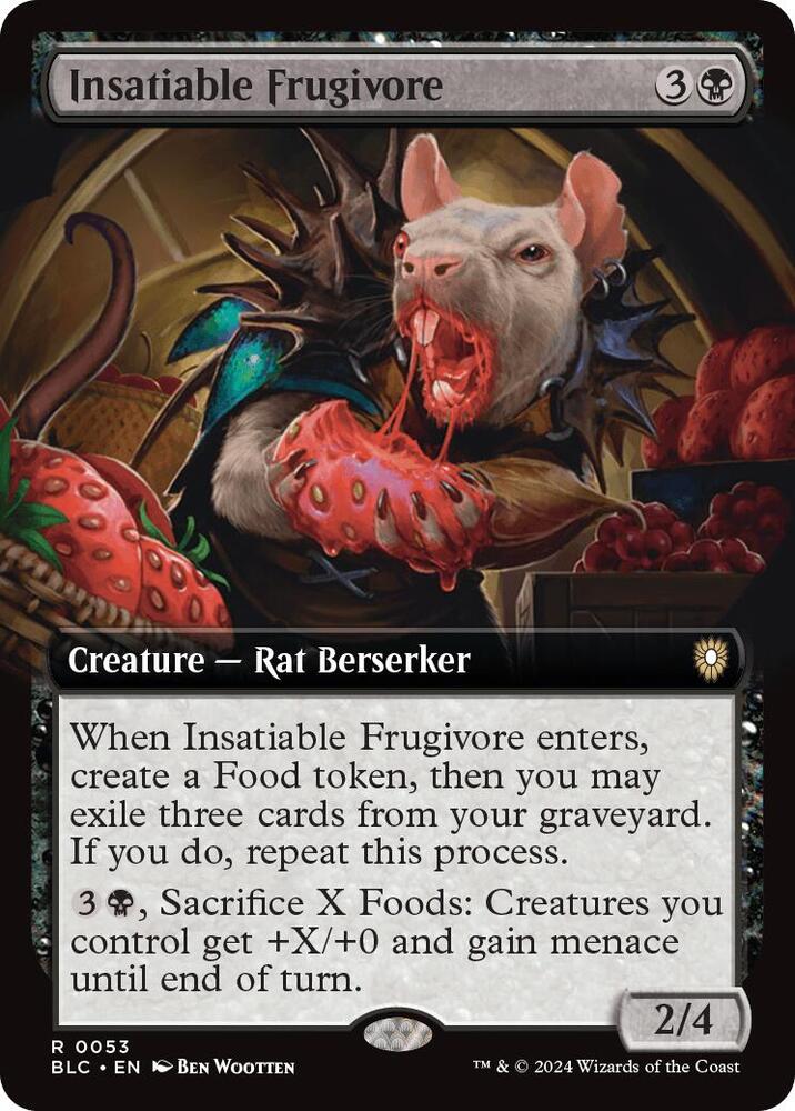 Insatiable Frugivore 53 (Commander: Bloomburrow)  - Extended Art