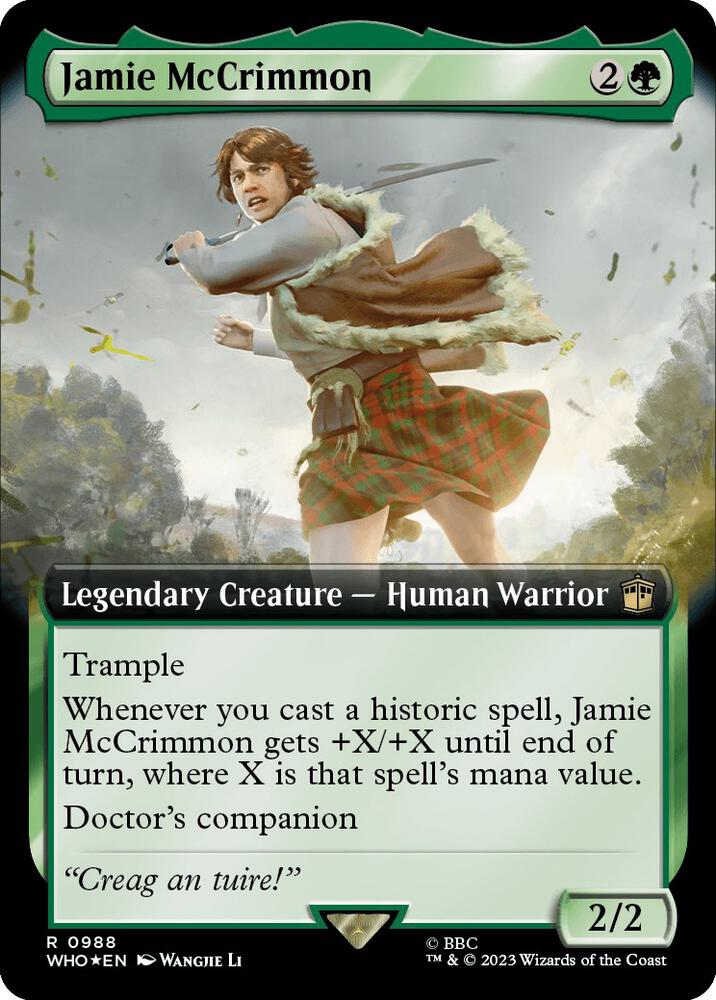 Jamie McCrimmon 988/331 (Universes Beyond: Doctor Who)  - Extended Art Surge Foil