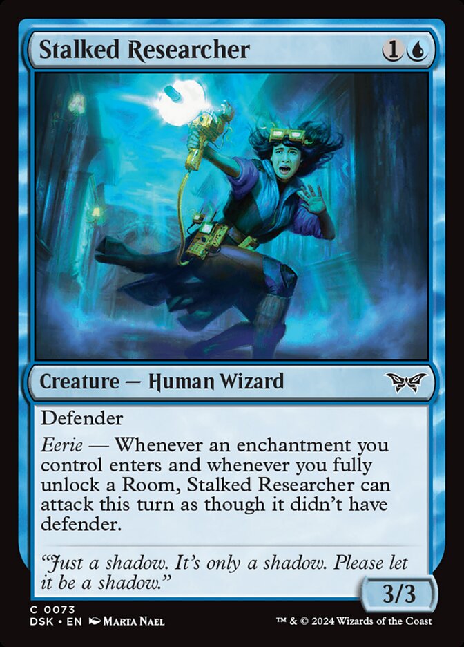 Stalked Researcher 73 (Duskmourn: House of Horror)  - Foil