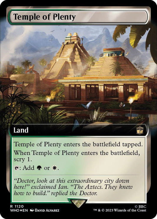 Temple of Plenty 1120/331 (Universes Beyond: Doctor Who)  - Extended Art Surge Foil