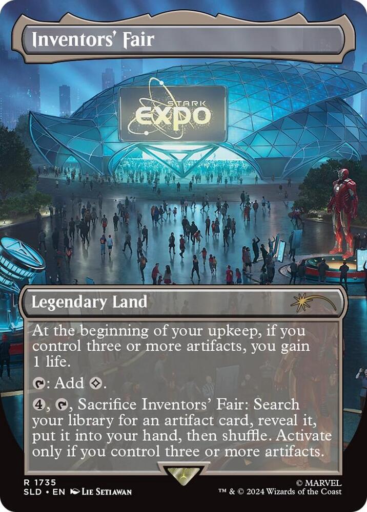 Inventors' Fair 1735 (Secret Lair Drop Series)  - Borderless Rainbow Foil
