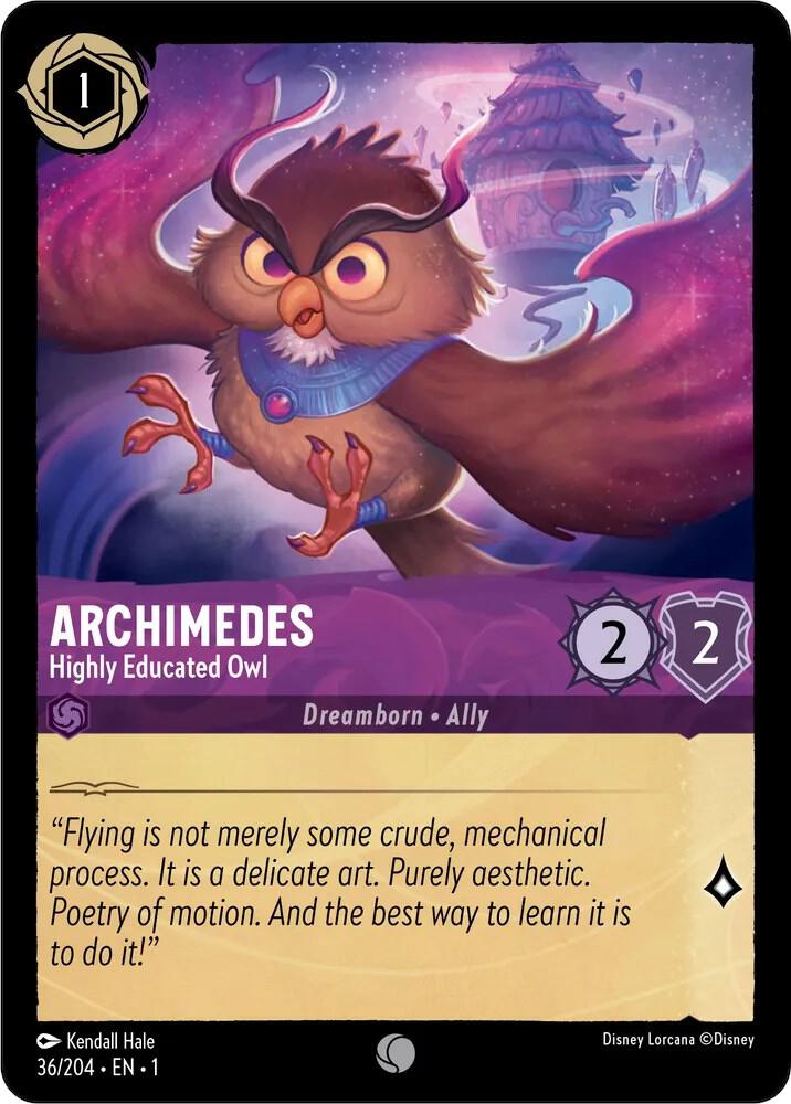 Archimedes Highly Educated Owl (The First Chapter)  - Cold Foil