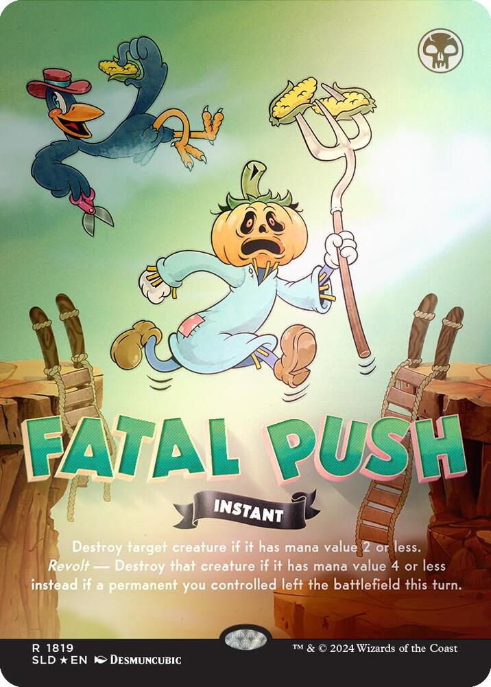 Fatal Push 1819 (Secret Lair Drop Series)  - Borderless Rainbow Foil