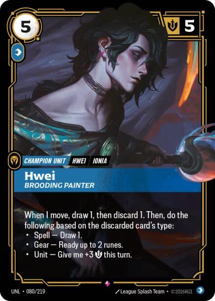 Hwei Brooding Painter 080/219 (Unleashed)  - Foil