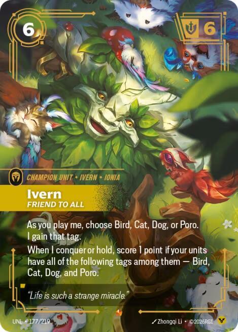 Ivern Friend to All 177/219 (Unleashed)  - Foil
