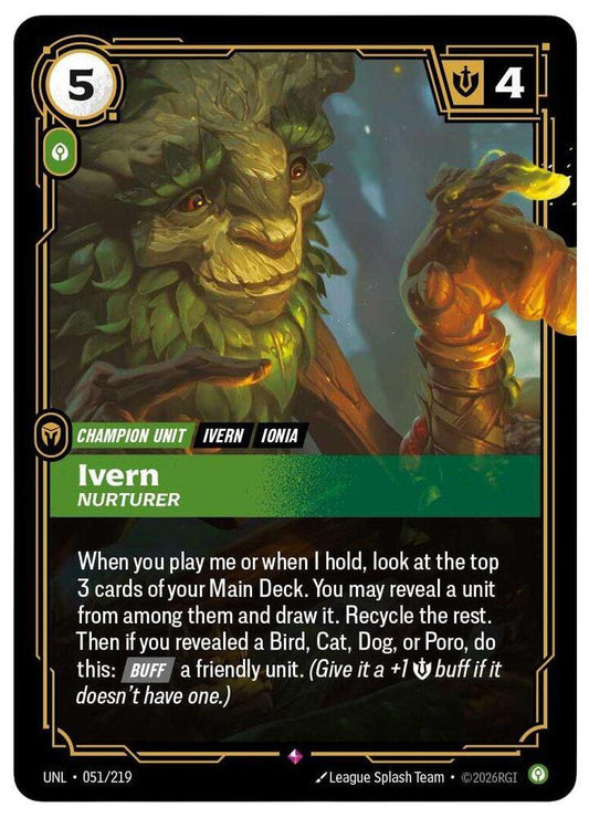 Ivern Nurturer 051/219 (Unleashed)  - Foil