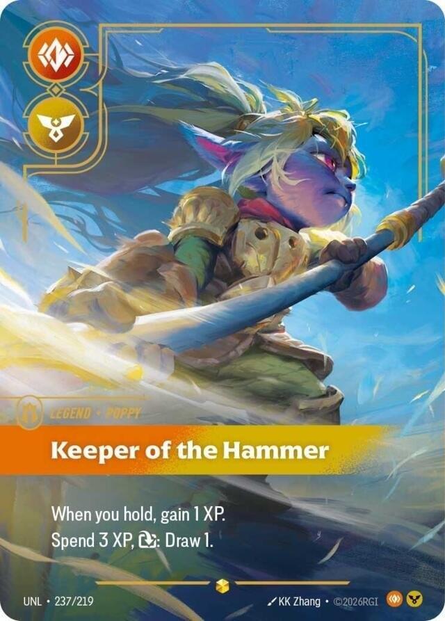 Poppy Keeper of the Hammer Overnumbered 237/219 (Unleashed)  - Foil