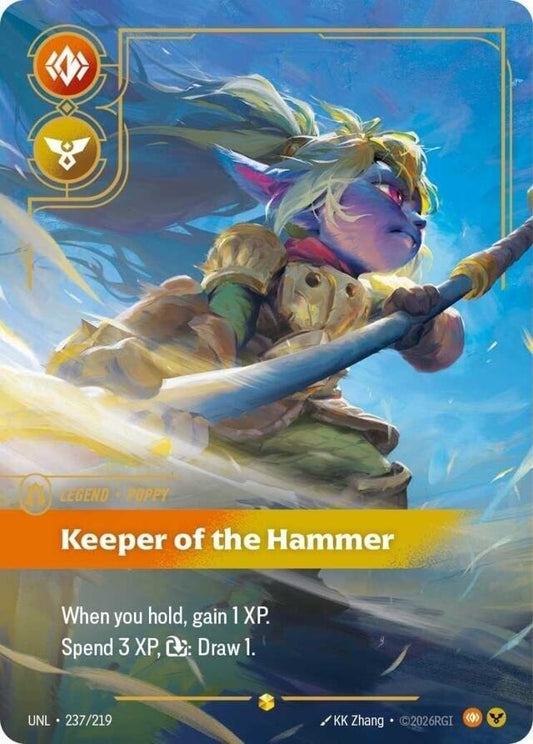 Poppy Keeper of the Hammer Overnumbered 237/219 (Unleashed)  - Foil
