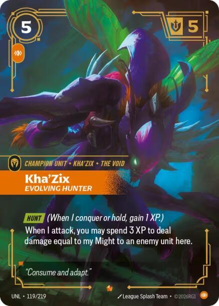 KhaZix Evolving Hunter 119/219 (Unleashed)  - Foil