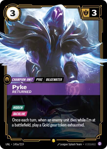 Pyke Returned Alternate Art 145a/219 (Unleashed)  - Foil