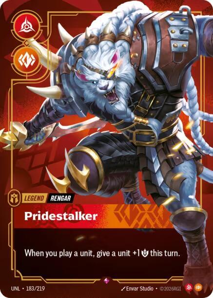 Rengar Pridestalker 183/219 (Unleashed)  - Foil