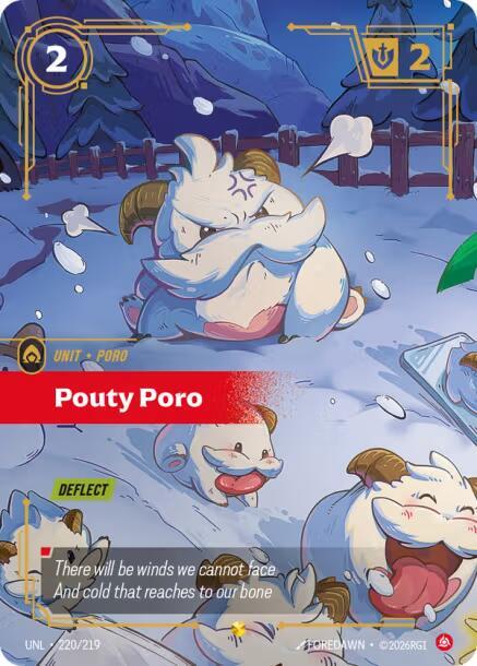 Pouty Poro Overnumbered 220/219 (Unleashed)  - Foil