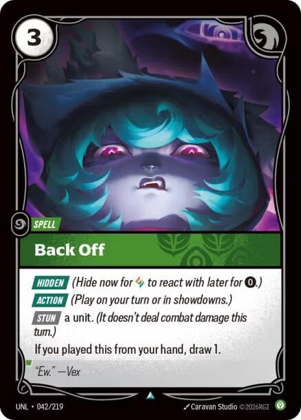 Back Off 42/219 (Unleashed)  - Foil