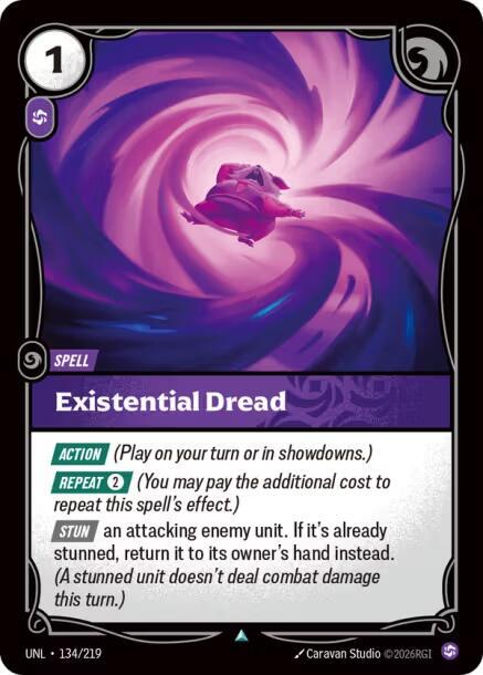 Existential Dread 134/219 (Unleashed)  - Foil