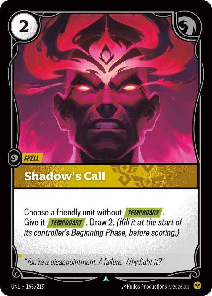 Shadows Call 165/219 (Unleashed)  - Foil