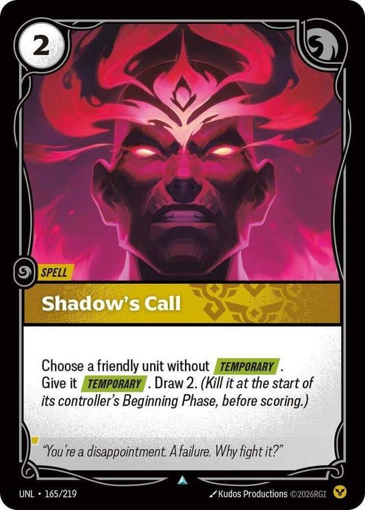 Shadows Call 165/219 (Unleashed)  - Foil
