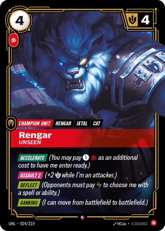 Rengar Unseen 024/219 (Unleashed)  - Foil