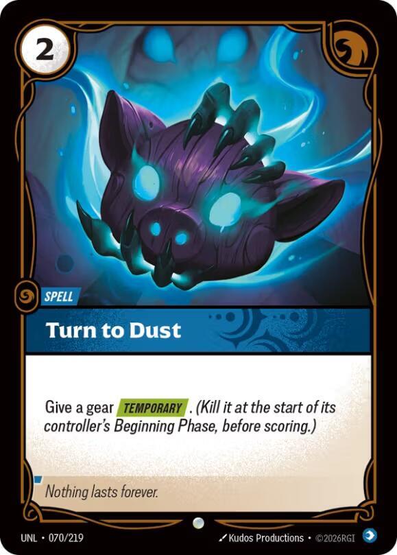 Turn to Dust 70/219 (Unleashed)  - Foil