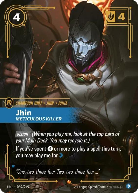 Jhin Meticulous Killer 089/219 (Unleashed)  - Foil
