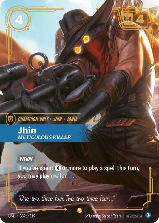 Jhin - Meticulous Killer 089a/219 (Unleashed)  - Foil