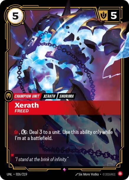 Xerath Freed 026/219 (Unleashed)  - Foil