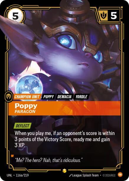 Poppy Paragon Alternate Art 116a/219 (Unleashed)  - Foil