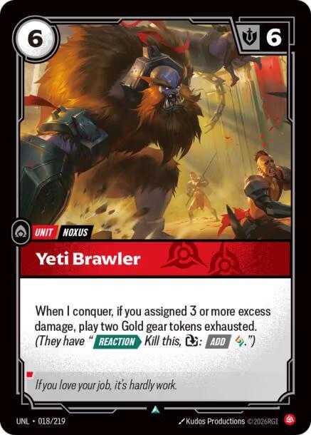 Yeti Brawler 018/219 (Unleashed)  - Foil