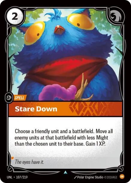 Stare Down 107/219 (Unleashed)  - Foil