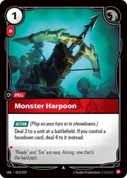 Monster Harpoon 014/219 (Unleashed)  - Foil
