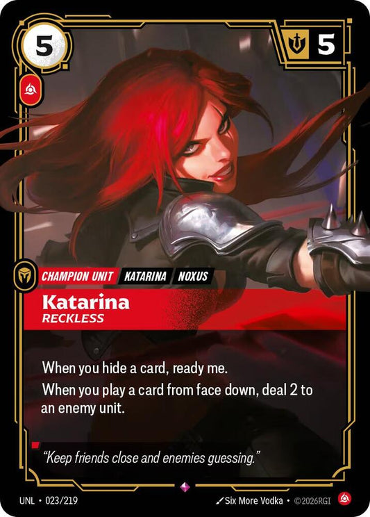 Katarina Reckless 023/219 (Unleashed)  - Foil