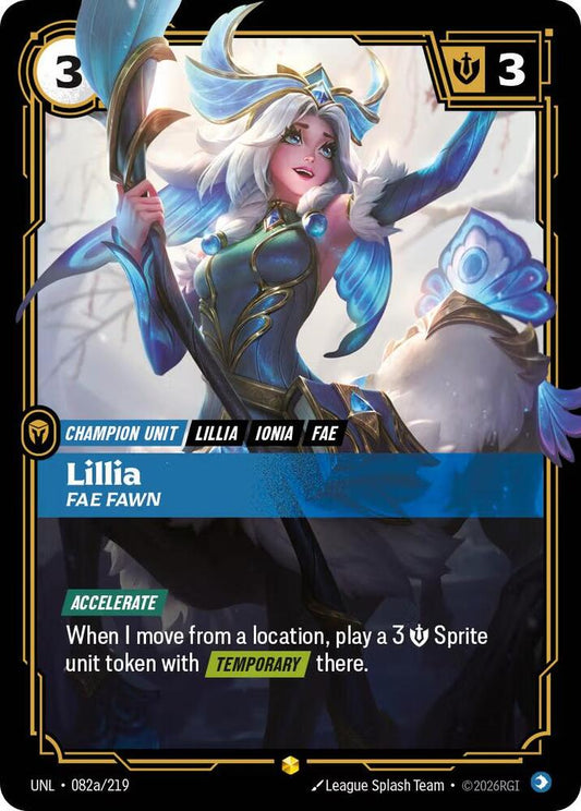 Lillia - Fae Fawn 082a/219 (Unleashed)  - Foil