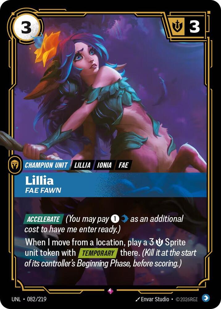 Lillia Fae Fawn 082/219 (Unleashed)  - Foil