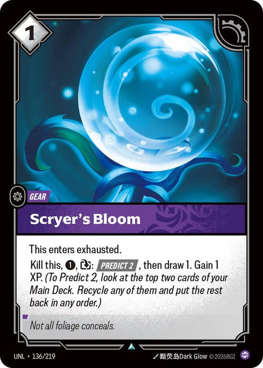 Scryers Bloom 136/219 (Unleashed)  - Foil