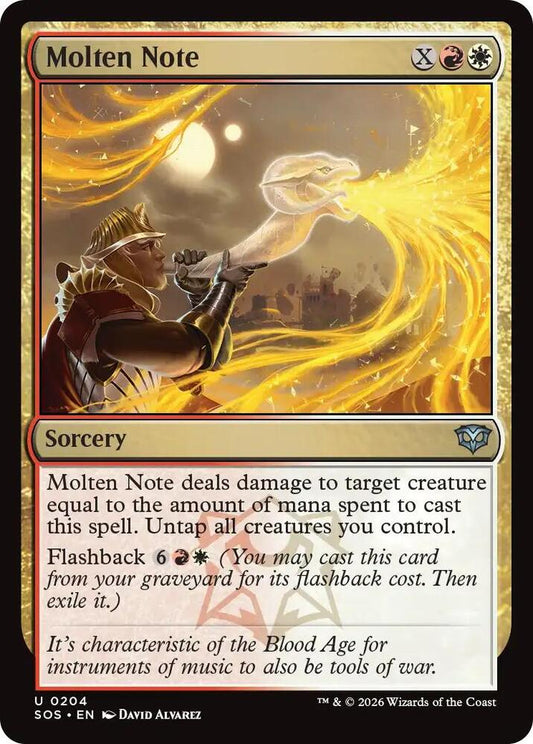 Molten Note 204 (Secrets of Strixhaven)  - Foil