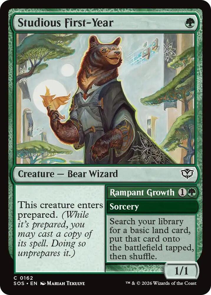 Studious First Year 162 (Secrets of Strixhaven)  - Foil