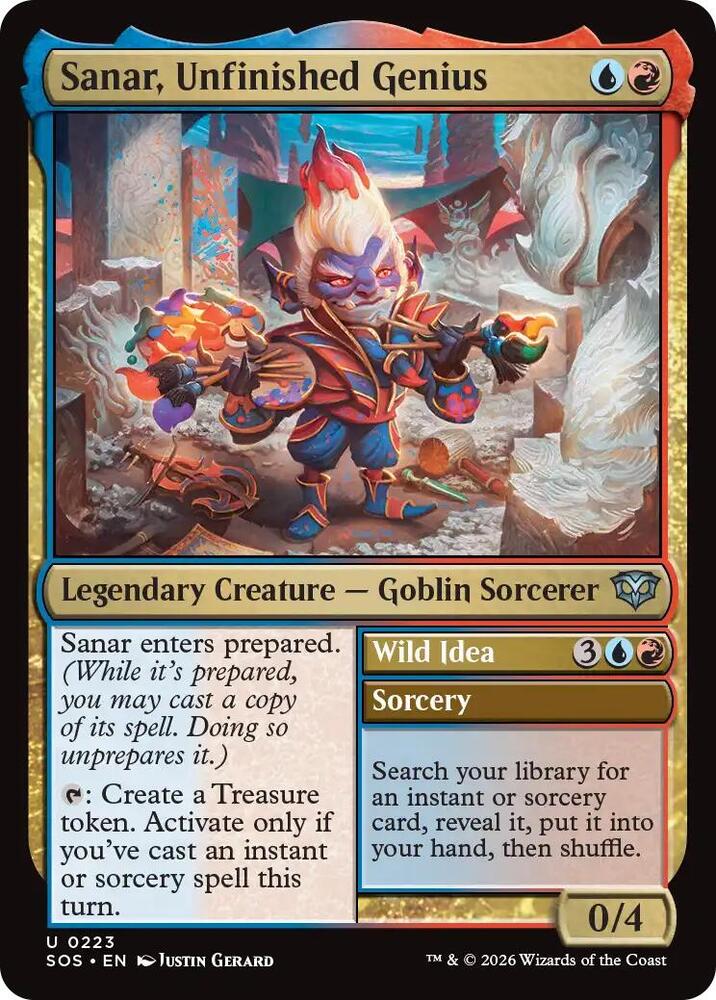 Sanar Unfinished Genius 223 (Secrets of Strixhaven)  - Foil