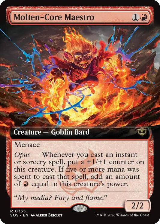 Molten-Core Maestro 335 (Secrets of Strixhaven)  - Extended Art Foil