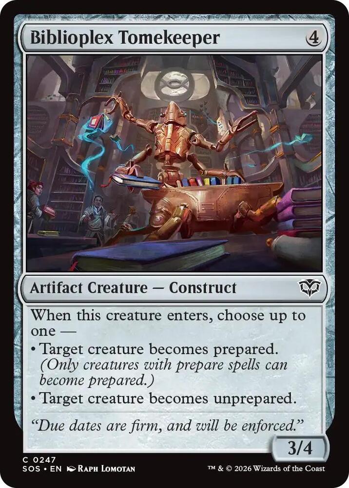 Biblioplex Tomekeeper 247 (Secrets of Strixhaven)  - Foil