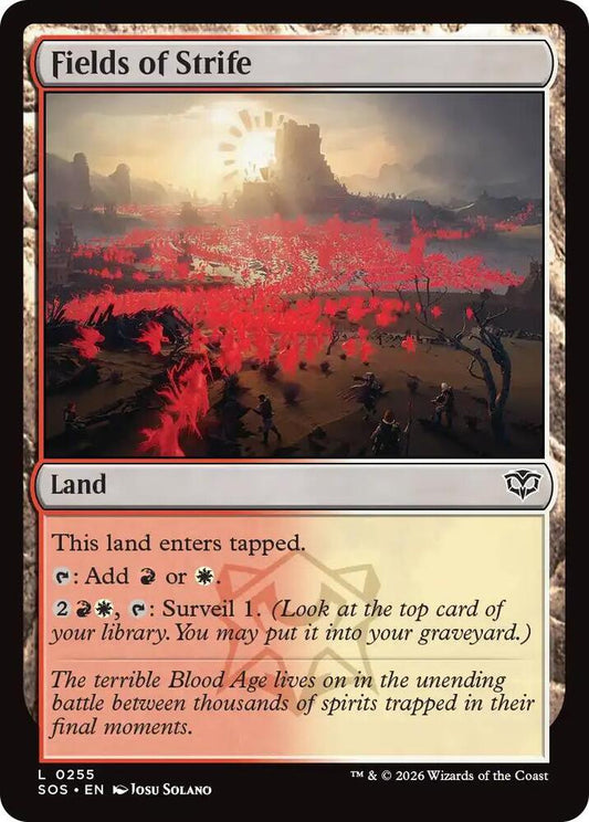 Fields of Strife 255 (Secrets of Strixhaven)  - Foil