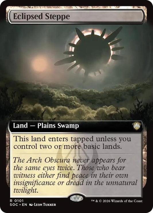 Eclipsed Steppe 101 (Commander: Secrets of Strixhaven)  - Extended Art